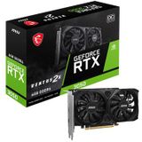 MSI NVIDIA GeForce RTX 3050 VENTUS 2X E 6G OC Videokaart 6GB GDDR6 PCIe 2x HDMIa, 1x DisplayPort