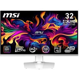 MSI - MPG 321URXWDE - Monitor - Wit - 3840 x 2160 Pixels - QD-OLED