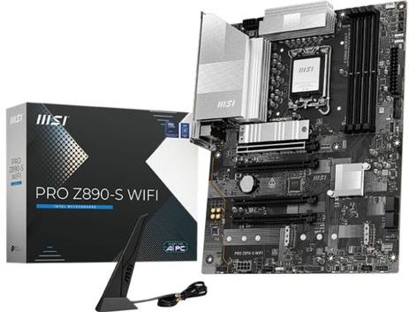 MSI - PRO Z890-S WIFI - Moederbord - Zwart - ATX - Compatible met Intel Core Ultra Processoren
