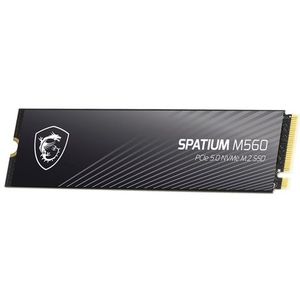 MSI - Spatium M560 - SSD - 1TB - PCIe 5.0 NVMe - 10.200 MB/s Leessnelheid