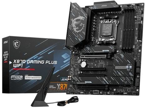 MSI - X870 GAMING PLUS WIFI Moederbord - ATX - Ondersteunt AMD Ryzen 9000/8000/7000 processors - DDR5 geheugenboost - PCIe 5.0