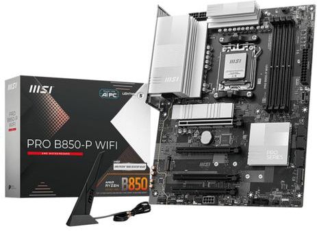 MSI - PRO B850-P WIFI Moederbord - AMD B850 - Socket AM5 - ATX