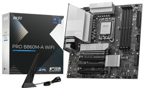 MSI - PRO B860M-A WIFI - Moederbord - Zwart - Micro ATX