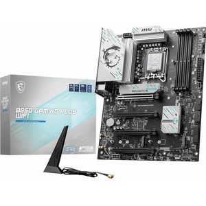 MSI B860 GAMING PLUS WIFI-moederbord, ATX - Ondersteunt Intel Core Ultra-processors (serie 2), LGA 1851 - DDR5 geheugenboost 8600+ MT/s (OC), PCIe 5.0 x16 x16, M.2 Gen5, Intel Killer 5G LAN, Wi-Fi 7