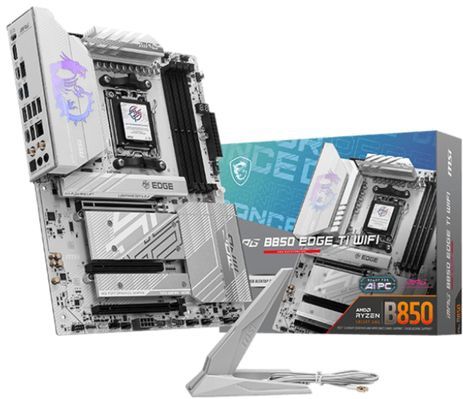 MSI - MPG B850 EDGE TI WIFI - Moederbord - Zwart - Geschikt voor AMD Ryzen