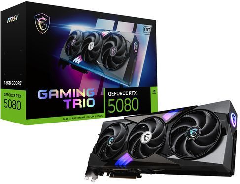 MSI - GeForce RTX 5080 - Videokaart - Zwart - 16GB GDDR7 - PCIe 5.0