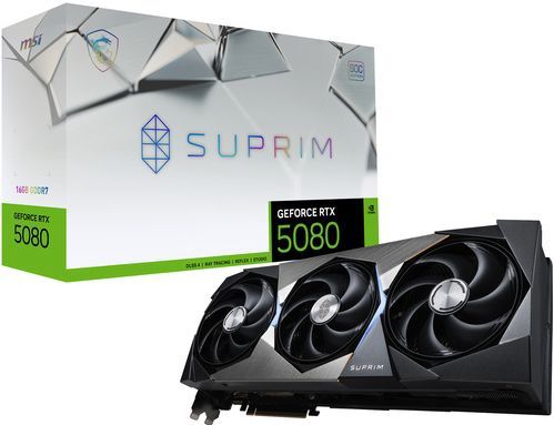 MSI SUPRIM GeForce RTX5080 16G SOC NVIDIA GeForce RTX 5080 16 GB GDDR7