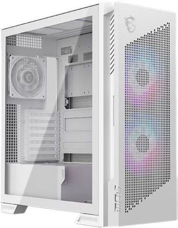 MSI - MPG Velox 300R - PC-behuizing - Wit - Geschikt voor mATX, Mini-ITX, ATX