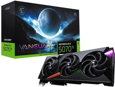 MSI - GeForce RTX 5070 Ti VANGUARD - Videokaart - 16GB - GDDR7 - PCIe 5.0