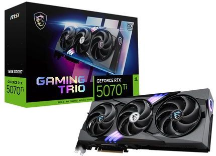 Msi - Rtx 5070 Ti Trio Oc - Grafische Kaart - 16GB Gddr7 - Zwart