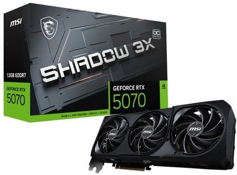 MSI GeForce RTX 5070 12G SHADOW 3X OC NVIDIA 12 GB GDDR7