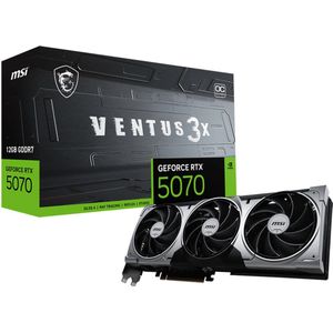 MSI - GeForce RTX 5070 - Videokaart - 12GB - GDDR7 - VENTUS 3X OC