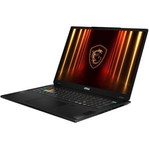 MSI Stealth 18 HX AI A2XWIG-014FR (18", 2000 GB, 32 GB, FR, Intel Core Ultra 9 275HX), Notebook, Zwart