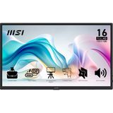MSI PRO MP165 E6 - Draagbare Monitor - Zwart - LED - 15.6 Inch