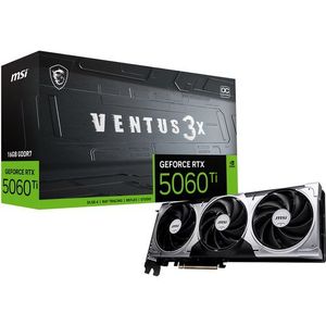 MSI - NVIDIA GeForce RTX 5060 Ti VENTUS 3X OC - 16GB - GDDR7 - PCIe 5.0