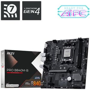 MSI PRO B840M-B moederbord AMD B840 Socket AM5 micro ATX