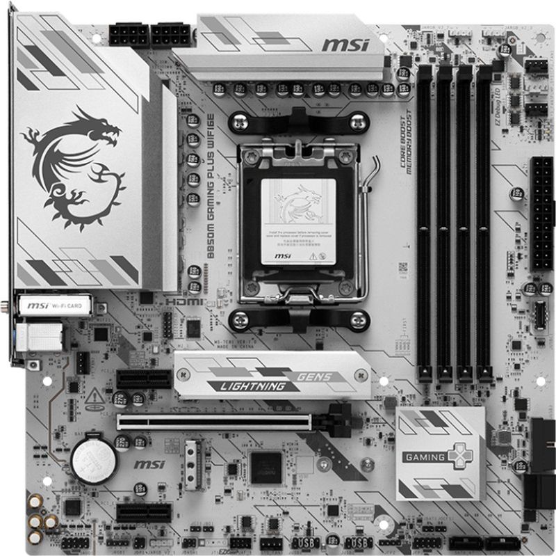 MSI - B850M GAMING PLUS - Moederbord - Zwart - Wi-Fi 6E
