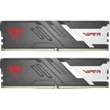Patriot - D532GB 7000-32 Viper Venom K2 - RAM - Zwart - Zilver - Rood - 2 x 16GB - 5200 MHz - DDR5