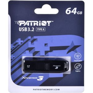 USB stick Patriot Memory Xporter 3 Zwart 64 GB
