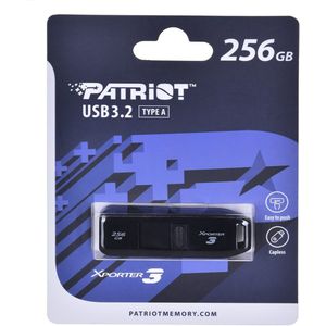 Patriot - XPorter 3 - USB-stick - 256 GB - Zwart - 80 MB/s