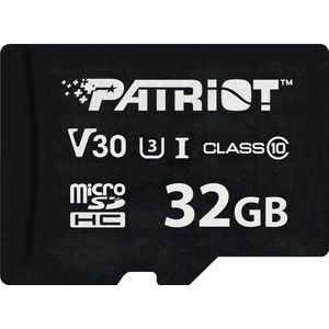 Patriot - VX-serie - Geheugenkaart - Zwart - 32GB - MicroSDHC - V30 - UHS-I