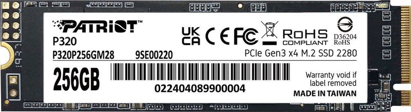 Patriot - P320P256GM28 - SSD - 256GB - M.2 - NVMe U.3