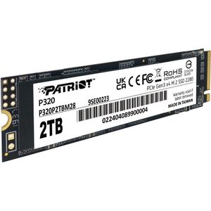 Patriot - P320 2TB SSD - Intern - NVMe PCIe Gen 3x4 - M.2 2280