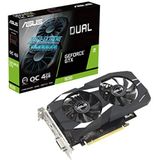 ASUS Dual GeForce GTX 1630 OC Edition 4 GB GDDR6 Gaming grafische kaart (NVIDIA Turing Architectuur, 4GB GDDR6-geheugen, PCIe 3.0, 1x HDMI 2.0b, 1x DisplayPort 1.4a, DUAL-GTX1630-O4G)