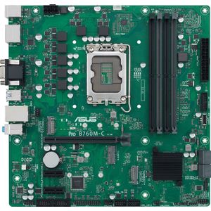 ASUS PRO B760M-C CSM Business moederbord Intel LGA 1700 (mATX, CSM, Control Center Express, COM Debug Header, DDR5, PCIe 4.0, Q-LED Core)