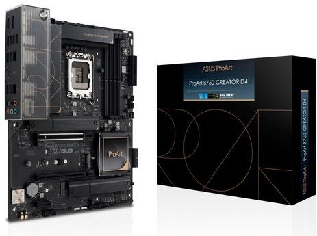 ASUS - PROART B760-CREATOR D4 - Moederbord - ATX - Intel B760 - LGA 1700