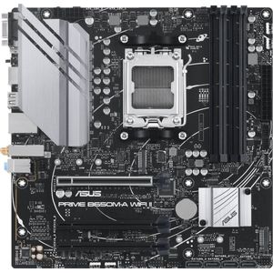 ASUS Prime B650M-A AMD AM5 WiFi Gaming moederbord (Ryzen 7000, micro-ATX, DDR5-geheugen, PCIe 5.0, WiFi 6, BIOS Flashback, USB 3.2 Gen 2, Aura Sync)