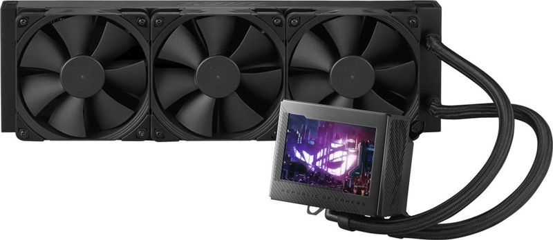 ASUS ROG Ryujin III 360 All-in-One Vloeibare CPU-koeler (3,5 inch LCD-display, 8e generatie Asetek-pomp, 3 x Noctua 2000 PWM 120 mm radiatorventilatoren, zwart)