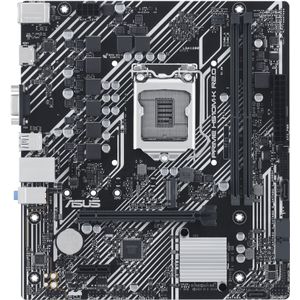 ASUS PRIME H510M-K R2.0 Intel H510, LGA 1200, MATX, DDR4, PCIe 5.0, sleuf M.2, WiFi 6E, USB 3.2 Gen 2, Type-C, zwart