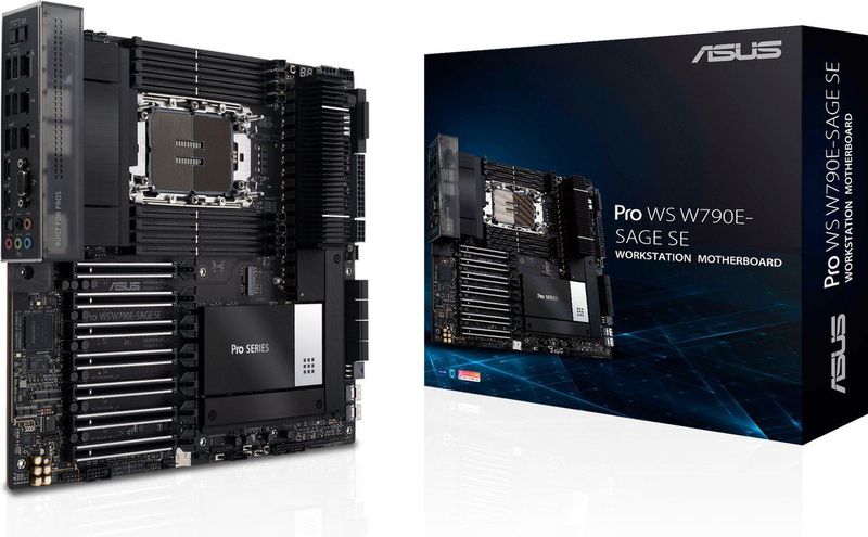 ASUS Pro WS W790E-SAGE SE - Moederbord - ATX - Socket LGA4677 - AMD B650 - DDR5 - Realtek ALC4080