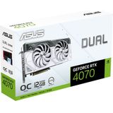 Graphics card Asus Dual GeForce RTX 4070 White OC Edition 12 GB GDDR6X NVIDIA GEFORCE RTX 4070