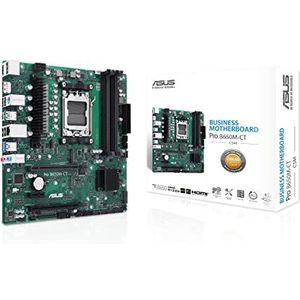 ASUS Pro B650M-CT-CSM Professional moederbord met AMD AM5 socket (Ryzen 7000, Micro ATX, DDR5 geheugen, PCIe 5.0, USB 3.2 Gen 2, commerciële BIOS-set)