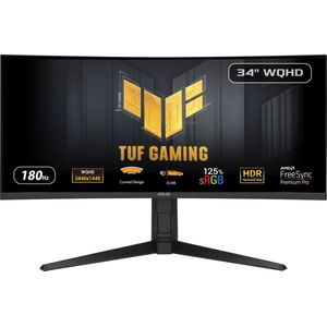 ASUS TUF Gaming VG34VQL3A gaming monitor 2x HDMI, 2x DisplayPort, 3x USB-A 3.2 (10 Gbit/s), 180 Hz