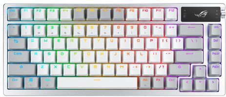 ASUS ROG Azoth toetsenbord USB + RF Wireless + Bluetooth Wit