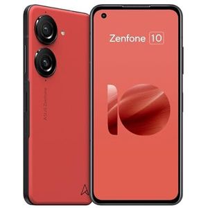 ASUS Zenfone 10, Red, 256GB Storage and 8GB RAM, EU Official, Compact Size 5,9 Inches, 50MP Gimbal Camera, Snapdragon 8 Gen 2