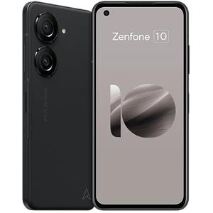 ASUS Zenfone 10 (128 GB, Middernachtelijk zwart, 5.90"", Dubbele SIM, 50 Mpx, 5G), Smartphone, Zwart