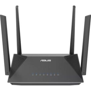 ASUS RT-AX52 (AX1800) Dual Band WiFi 6 Extendable Router, Instant Guard, Ouderlijk Toezicht, Ingebouwde VPN, AiMesh Compatibel, Gaming & Streaming, Slimme Thuis