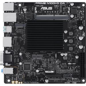 ASUS PRIME N100I-D D4, Intel, NA (geïntegreerde CPU), Intel Processor N, N100, 16 GB, DDR4-SDRAM