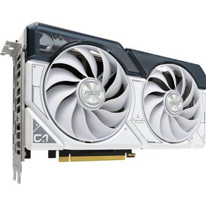 ASUS Dual GeForce RTX 4060 OC White Edition 8GB GDDR6 Gaming grafische kaart, wit (NVIDIA RTX4060 DLSS3, PCIe 4.0, 1x HMDI 2.1a, 3X DisplayPort 1.4a, DUAL-RTX4060-O8G-WHITE)