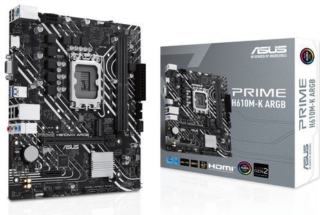 ASUS PRIME H610M-K ARGB Intel H610 LGA 1700 micro ATX