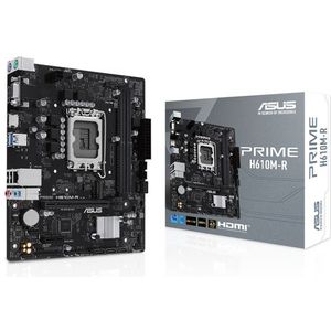 ASUS - PRIME H610M-R SI - Moederbord - Zwart - MicroATX