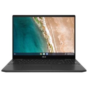 ASUS Chromebook Plus CX5601FBA-MC0148 - 16 inch Full HD WUXGA touchscreen en converteerbare laptop (Intel Core i5, 16 GB RAM, 512 GB UFS, ChromeOS) - toetsenbord AZERTY FR