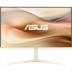 ASUS Eye Care VU279CFE-M Monitor 27 inch (Full HD, 100 Hz, Adaptive Sync, 15 W Power Delivery, USB-C met DP Alt Mode, HDMI, blauwlichtfilter, resterende herinnering, havermelk)