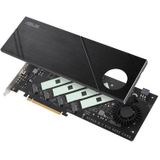 Asus - Hyper M.2 X16 Gen5 - Uitbreidingskaart - PCIe 5.0 - Ondersteunt Tot Vier NVMe M.2 Apparaten