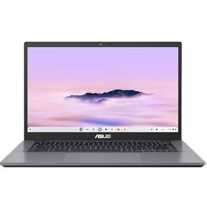 ASUS Chromebook Plus CX3402CBA-MW0198 - 14 inch Full HD touchscreen laptop (Intel Core i5, 8 GB RAM, 512 GB, ChromeOS) - toetsenbord AZERTY FR - grijs