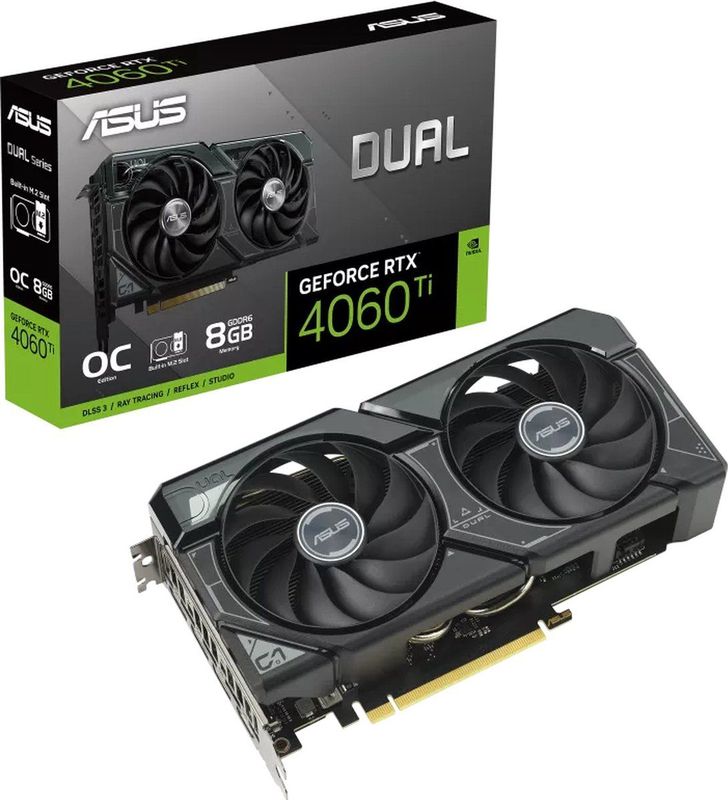 ASUS Dual NVIDIA GeForce RTX 4060 TI O8G SSD - 8GB GDDR6